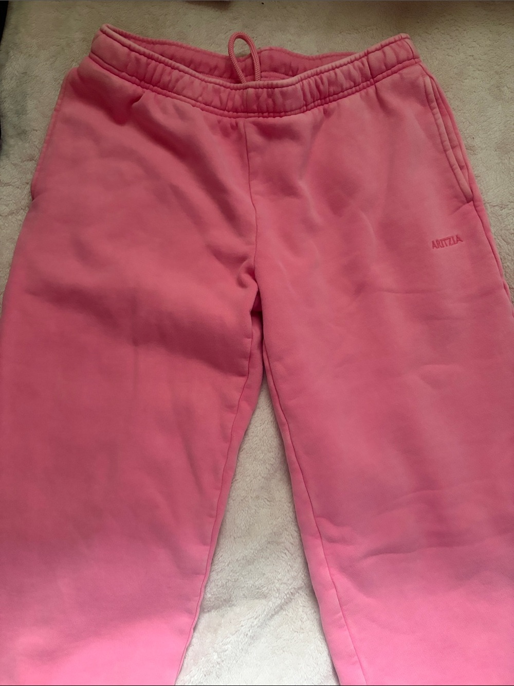 Coral Aritzia sweats